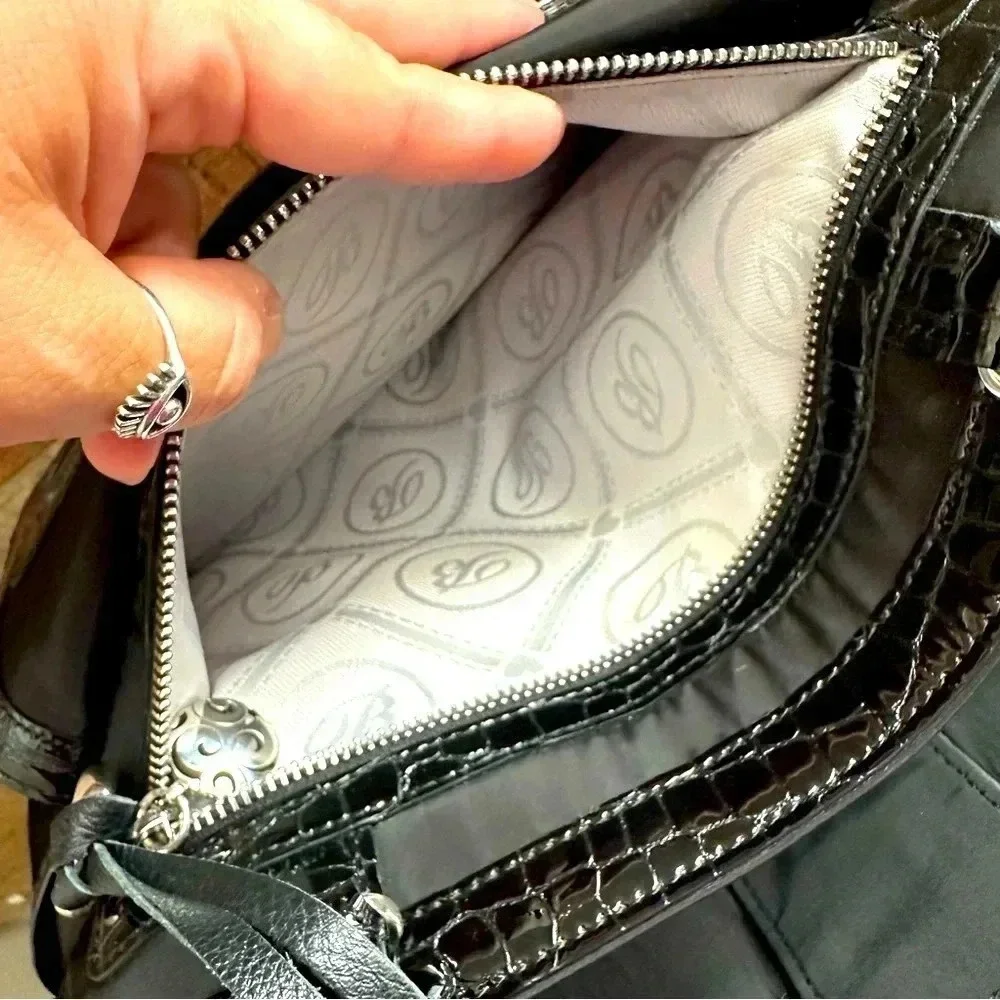 NWOT Brighton Nylon/Leather Maxwell Smart Tote